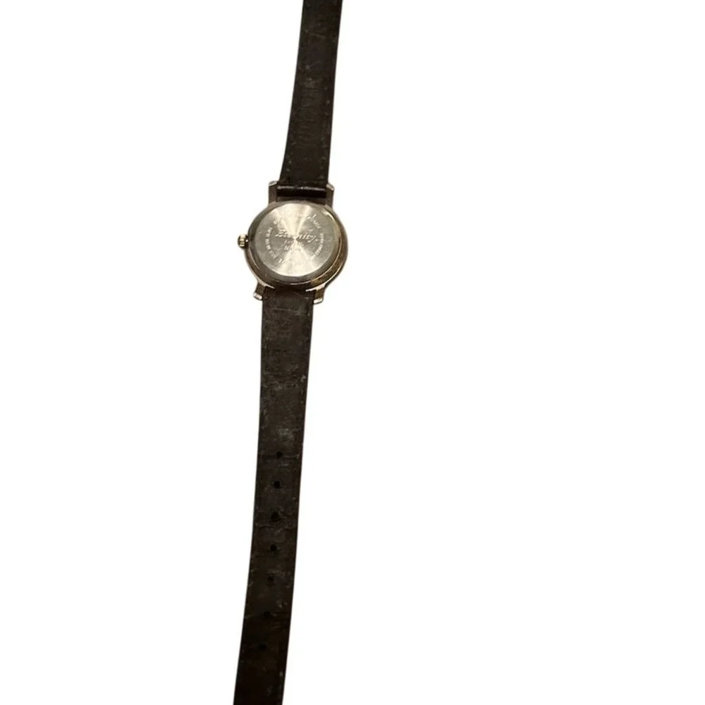 Eternity Women's WATCH Quartz Wristwatch Gold Dial Brown Leather Band tested‎